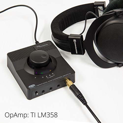 Sonic 24bit 96KHz USB DAC Stereo Headphone Amplifier 2 Stage EQ Digital/Coaxial Output and RCA Output SD-DAC63116