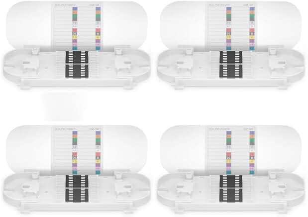 12-Strip Fiber Optic Fusion Splice Tray Pack of 4