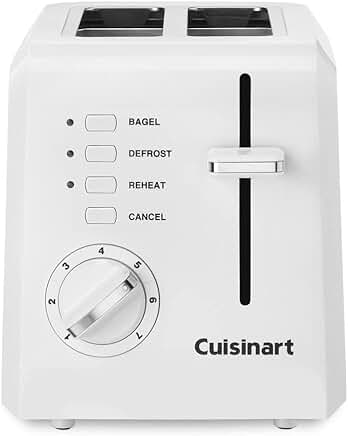 Compact 2-Slice Toaster in White