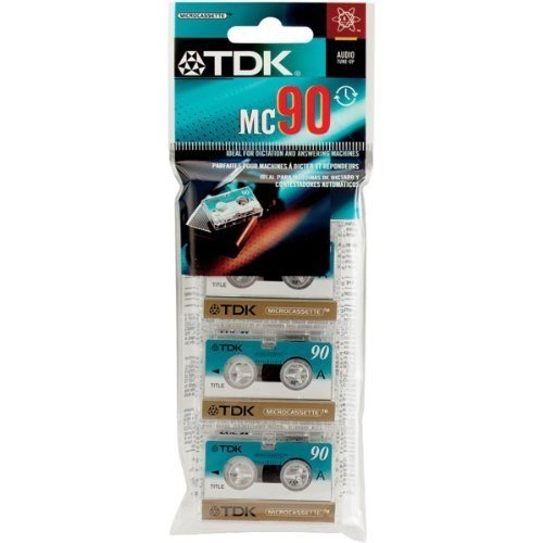 Microcassette MC90 Audio Tape, 3 Pack