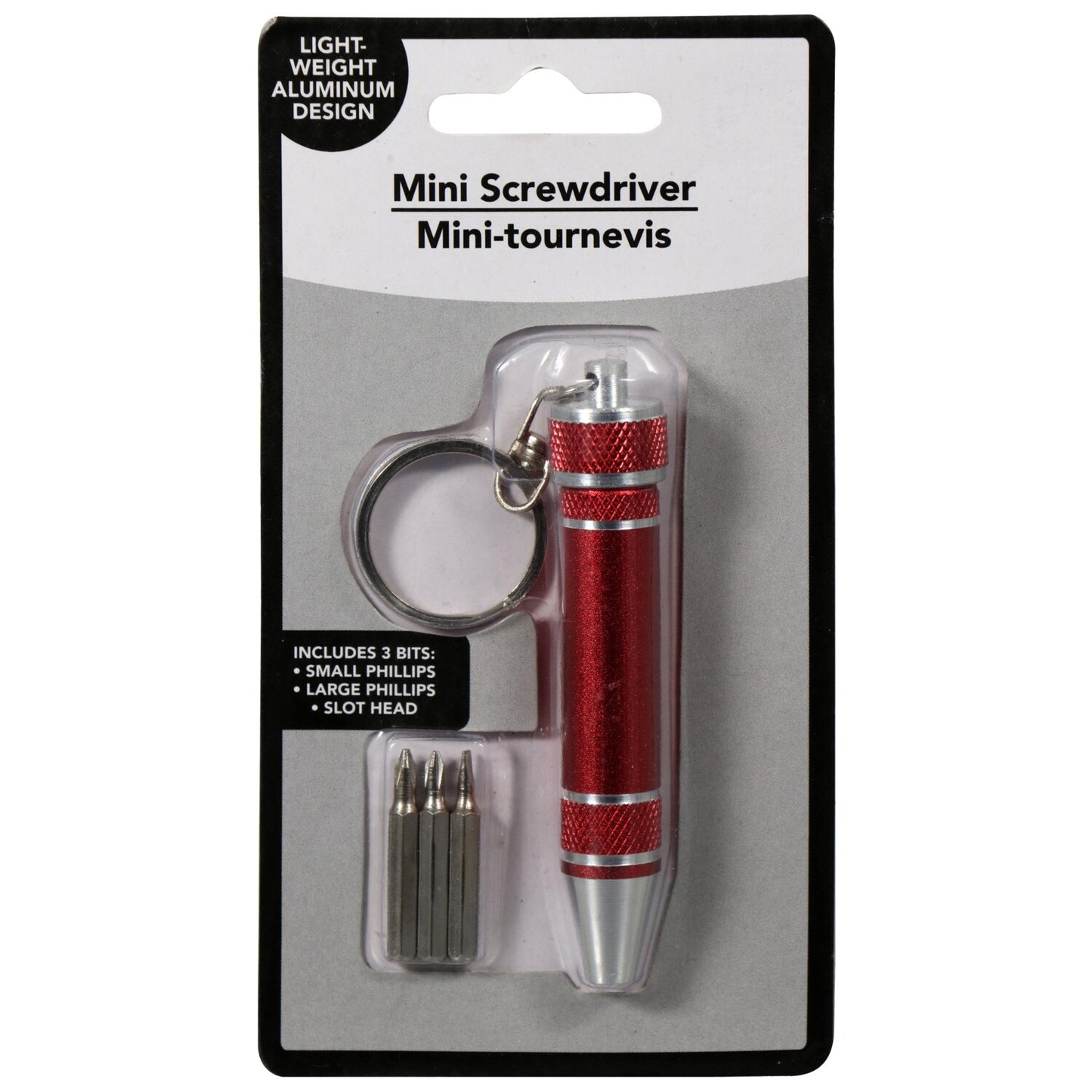 Key Rings with Mini Screwdrivers, 3.25x1.625 in. (Pack of 32)