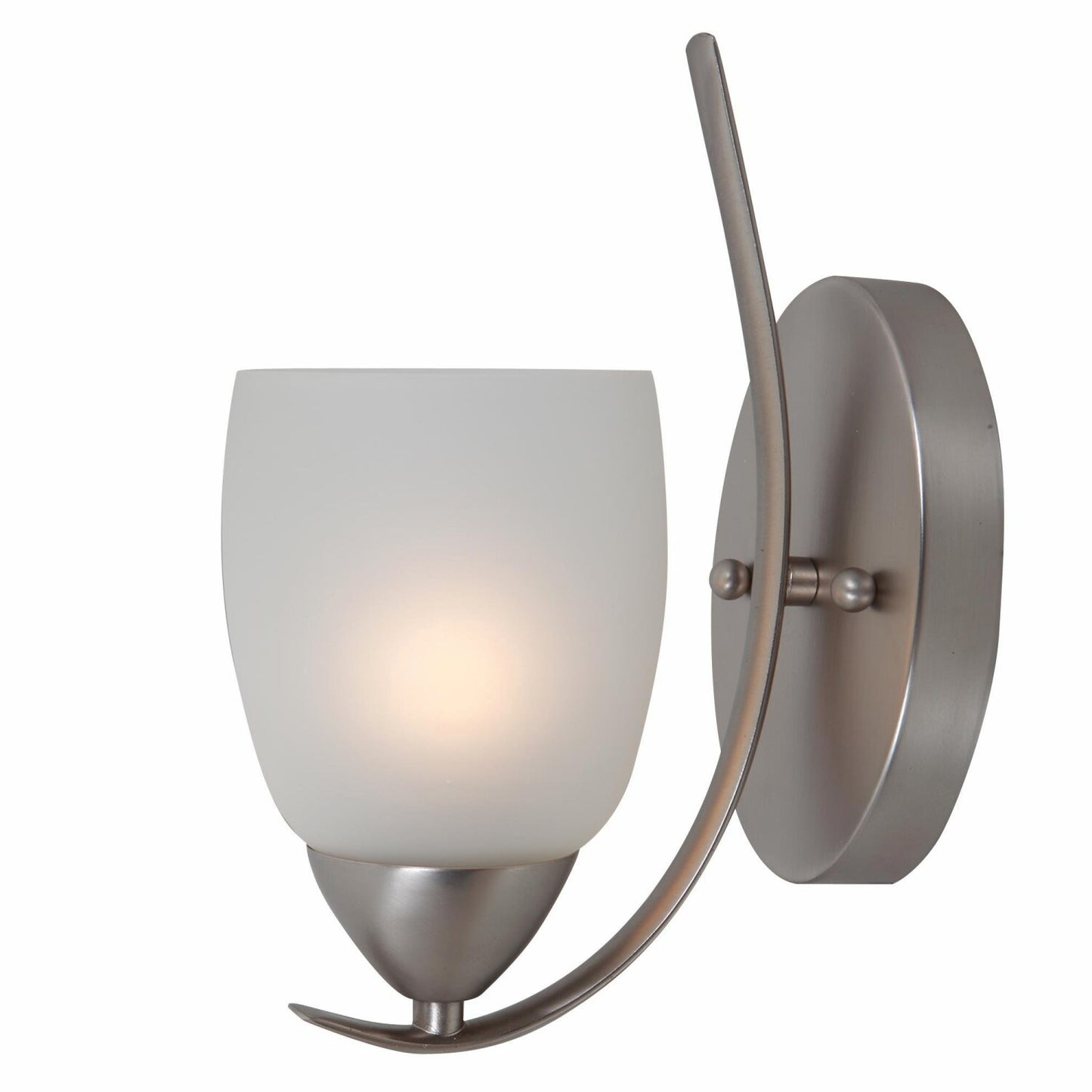 1 Light Wall Sconce Brush Nickel