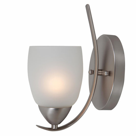 1 Light Wall Sconce Brush Nickel