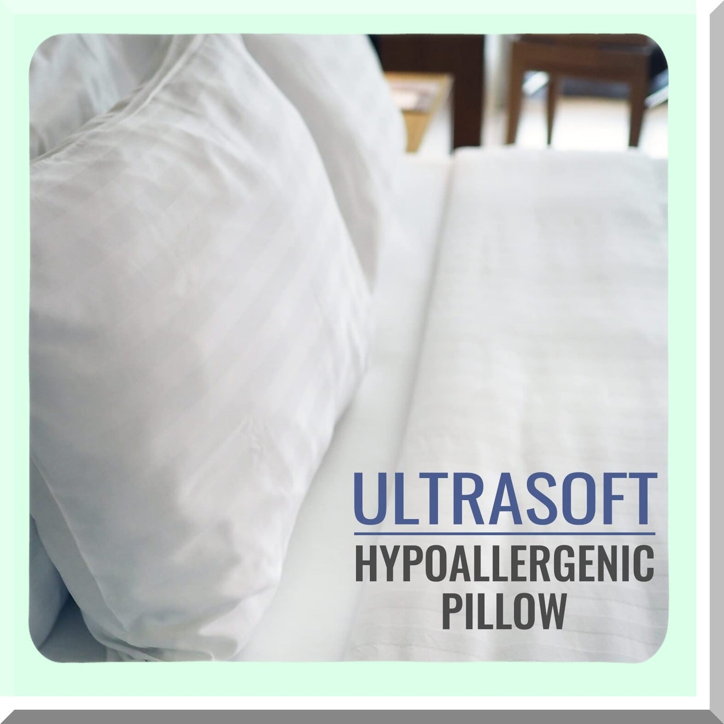 CoolBreeze Allergy-Free Pillow - Machine Washable, 20" x 26, Polyester Fill, Hotel-Grade, USA Made - Hypoallergenic Fiber for Cooling Comfort