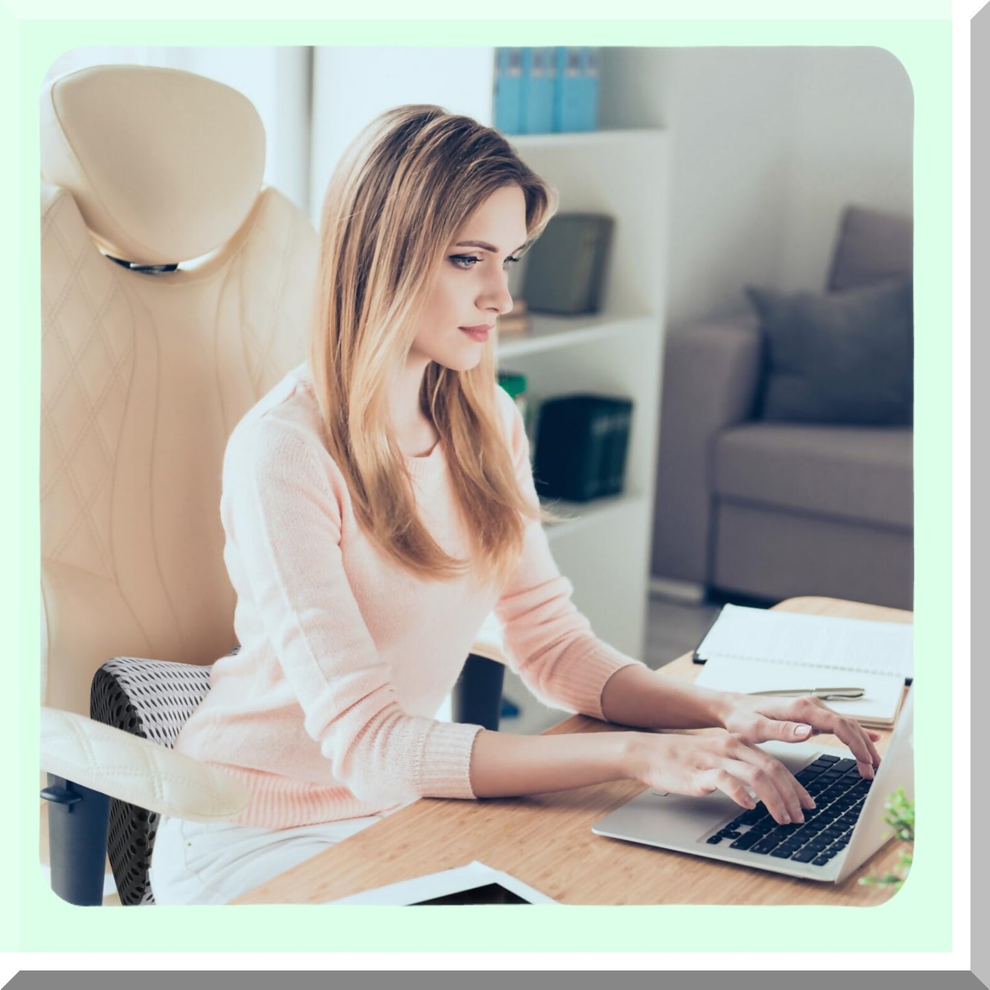 MemoryFoam Lumbar Support Cushion - Back Pain Relief Pillow for Office Chair, Car, Bed - GreyWhite Back Support Pillow - Lower Back Support Cushion