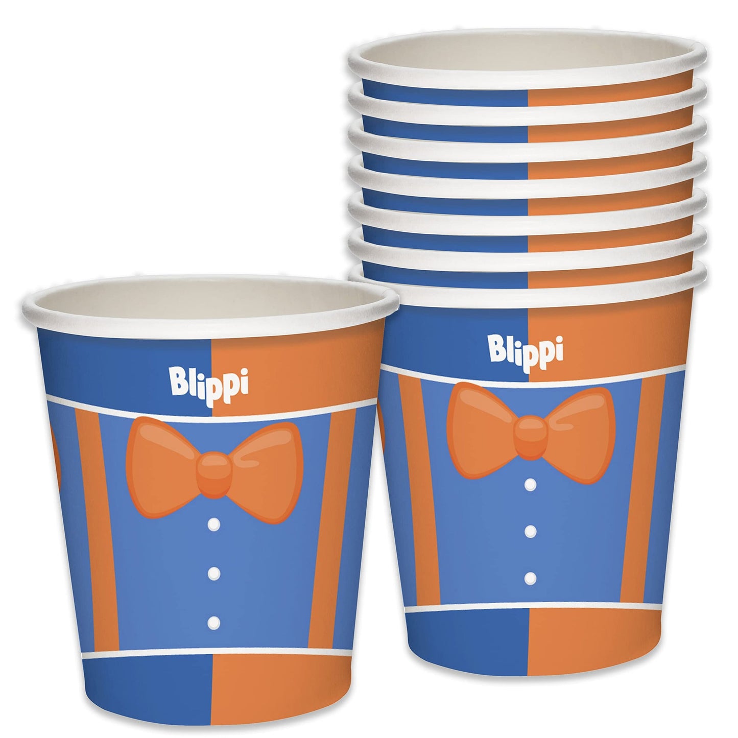 Blippi Blast Party Cups - 24ct 9oz Cups for Kids - Officially Licensed Birthday Party Supplies and Decor - Blippi Theme Celebration Essentials