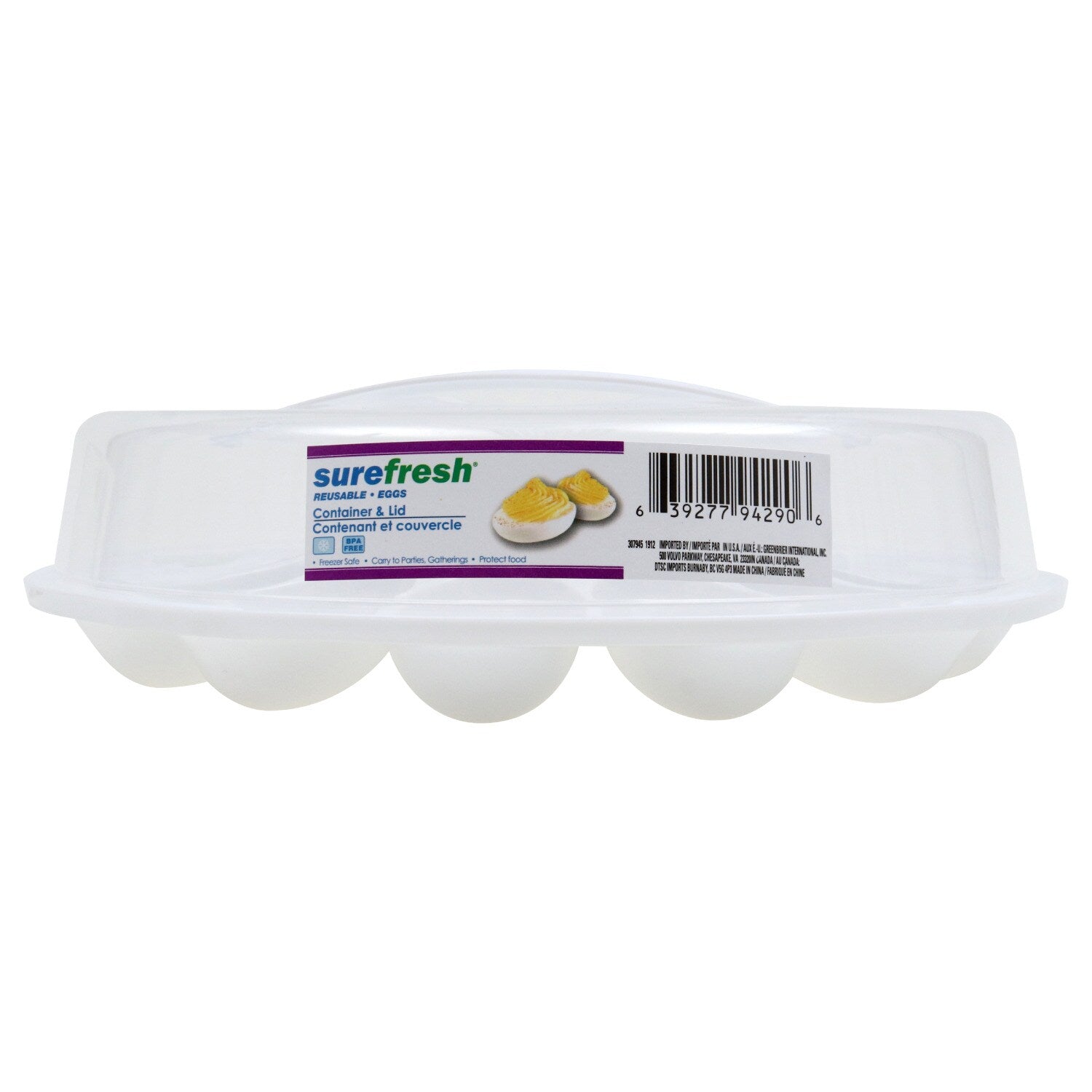 Sure Fresh Deviled Egg Carriers with Lids, 10.375x3.5 in. (Pack of 4)