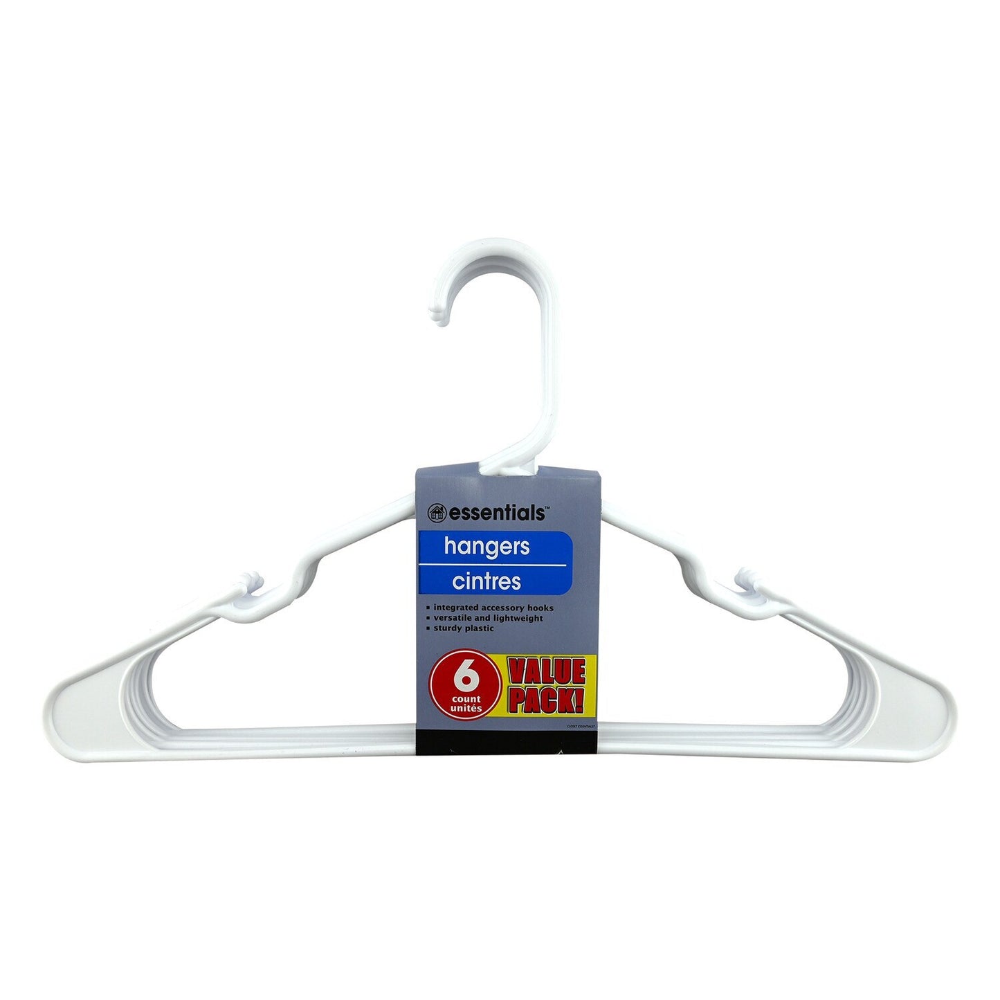 Essentials Plastic Clothing Hangers, 7-ct. Packs (Pack of 20)