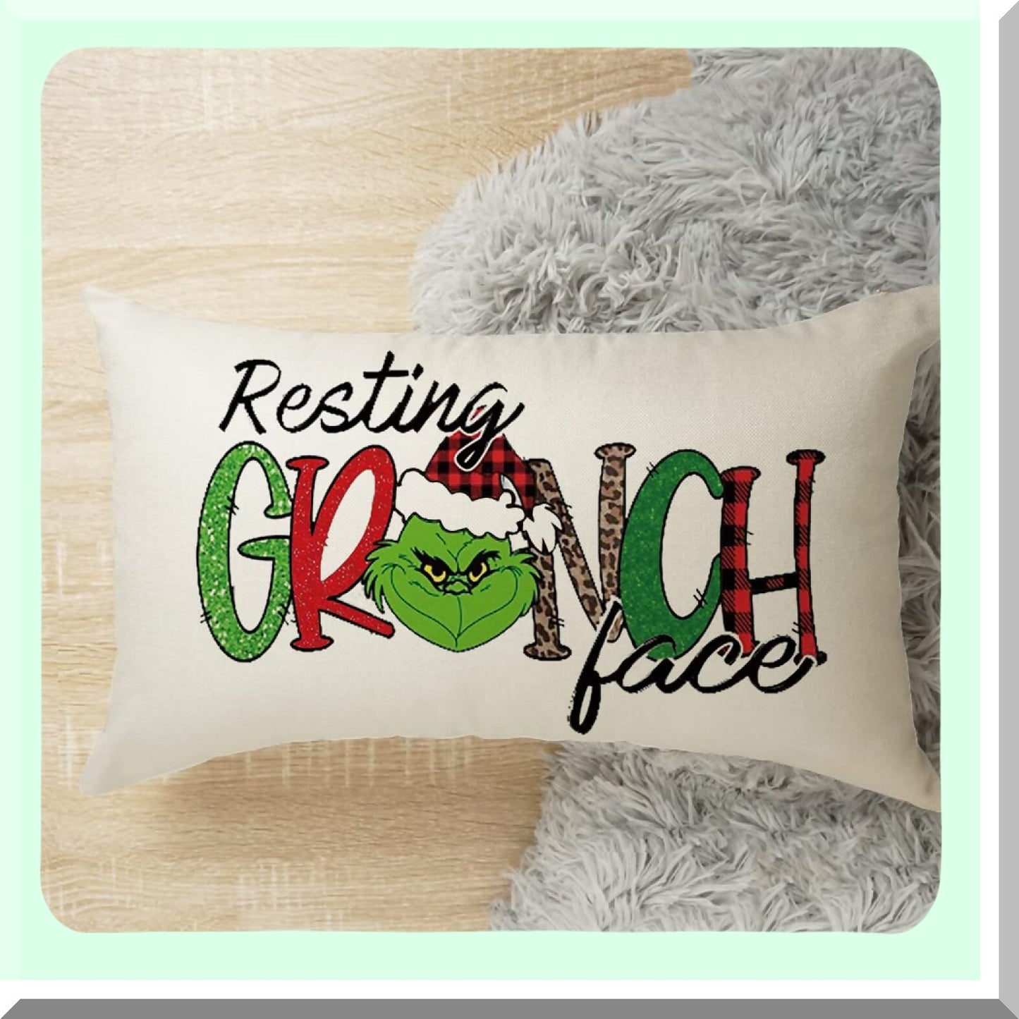 Outdoor Oasis Decorative Pillow Cover - 20x12 Inch Sofa Cushion - Weatherproof Throw Pillow Case for Patio Furniture - Cuhion Cover