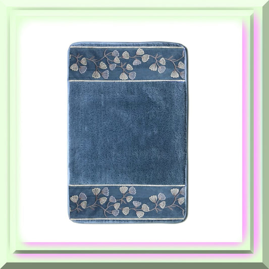 Capri Slate Blue Bathroom Rug