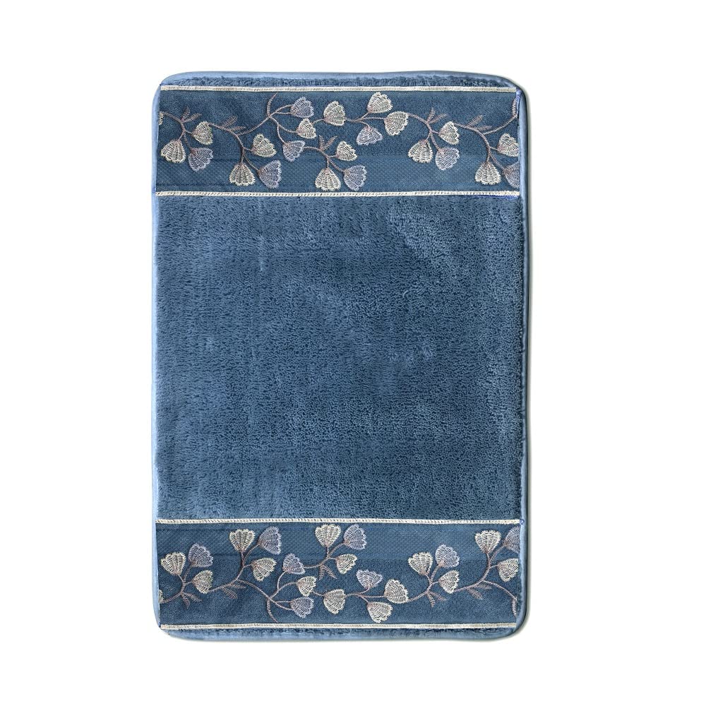 Capri Slate Blue Bathroom Rug