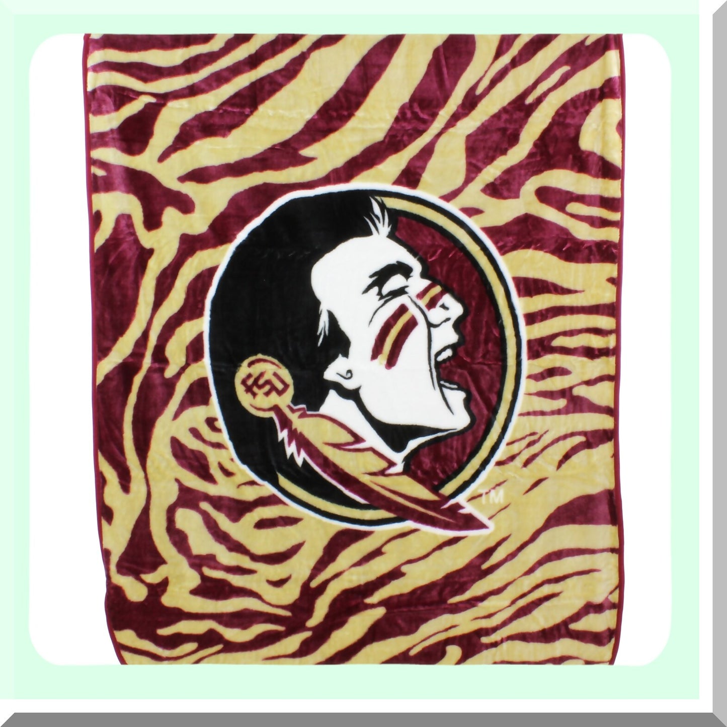 Florida State Seminoles Cozy Raschel Throw Blanket - 60x50 Inch Warmth