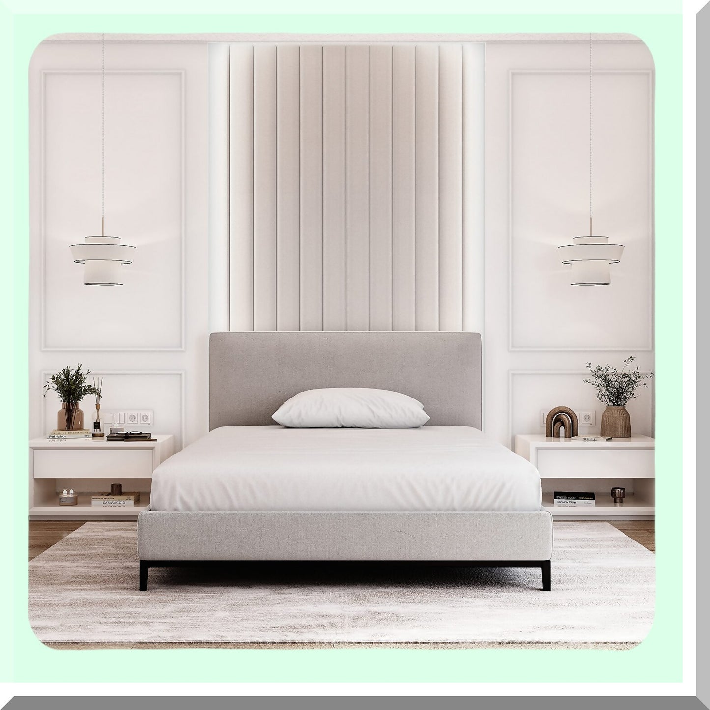 Cotton Jersey Full Size Fitted Sheet Set - 54 x 75 Inches - Soft & Cozy Bedding for Full Mattress - Breathable Fabric - Deep Pocket Design - Includes Pillowcase