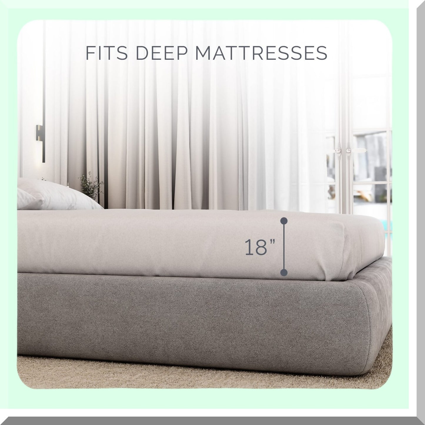 Cotton Jersey Full Size Fitted Sheet Set - 54 x 75 Inches - Soft & Cozy Bedding for Full Mattress - Breathable Fabric - Deep Pocket Design - Includes Pillowcase