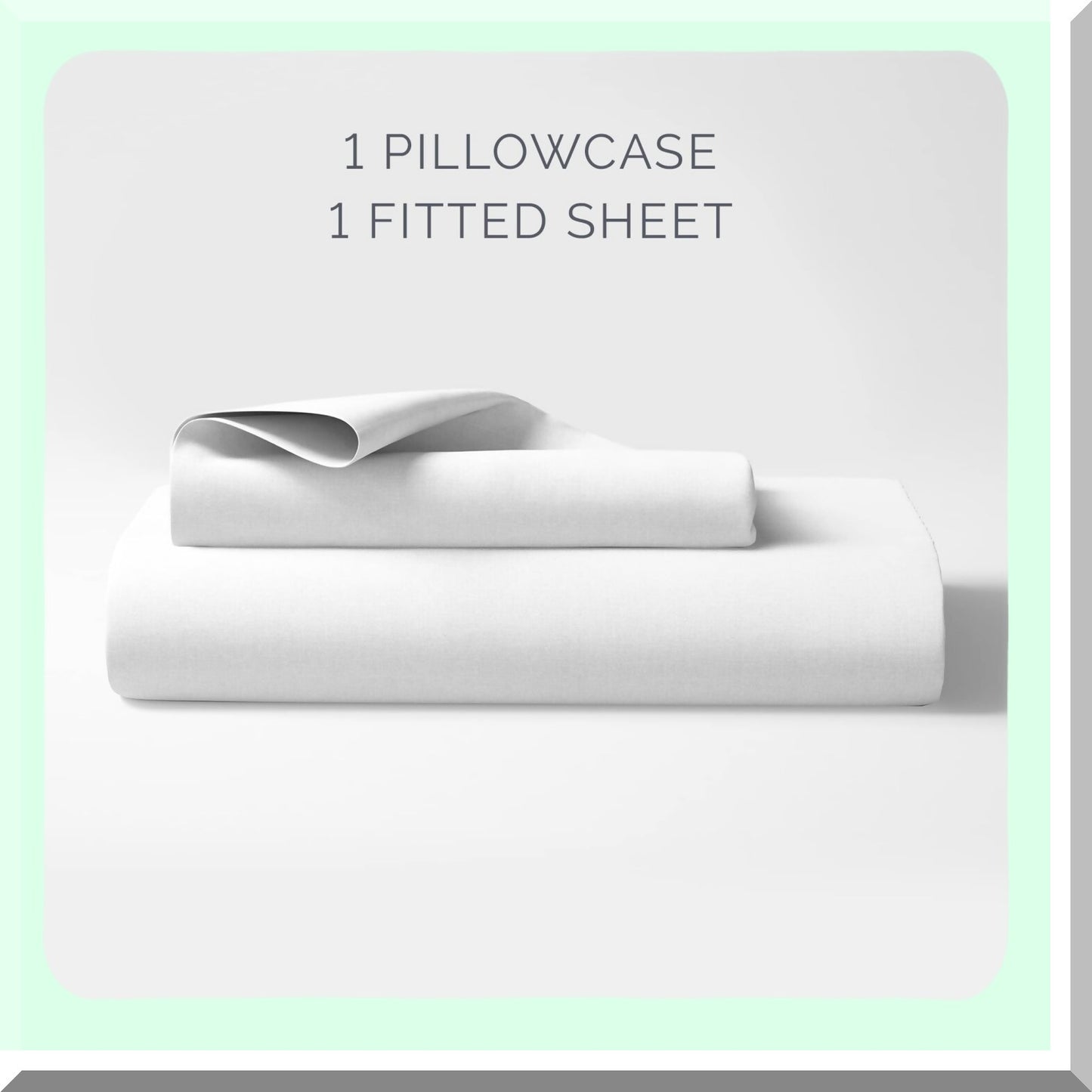 Cotton Jersey Full Size Fitted Sheet Set - 54 x 75 Inches - Soft & Cozy Bedding for Full Mattress - Breathable Fabric - Deep Pocket Design - Includes Pillowcase