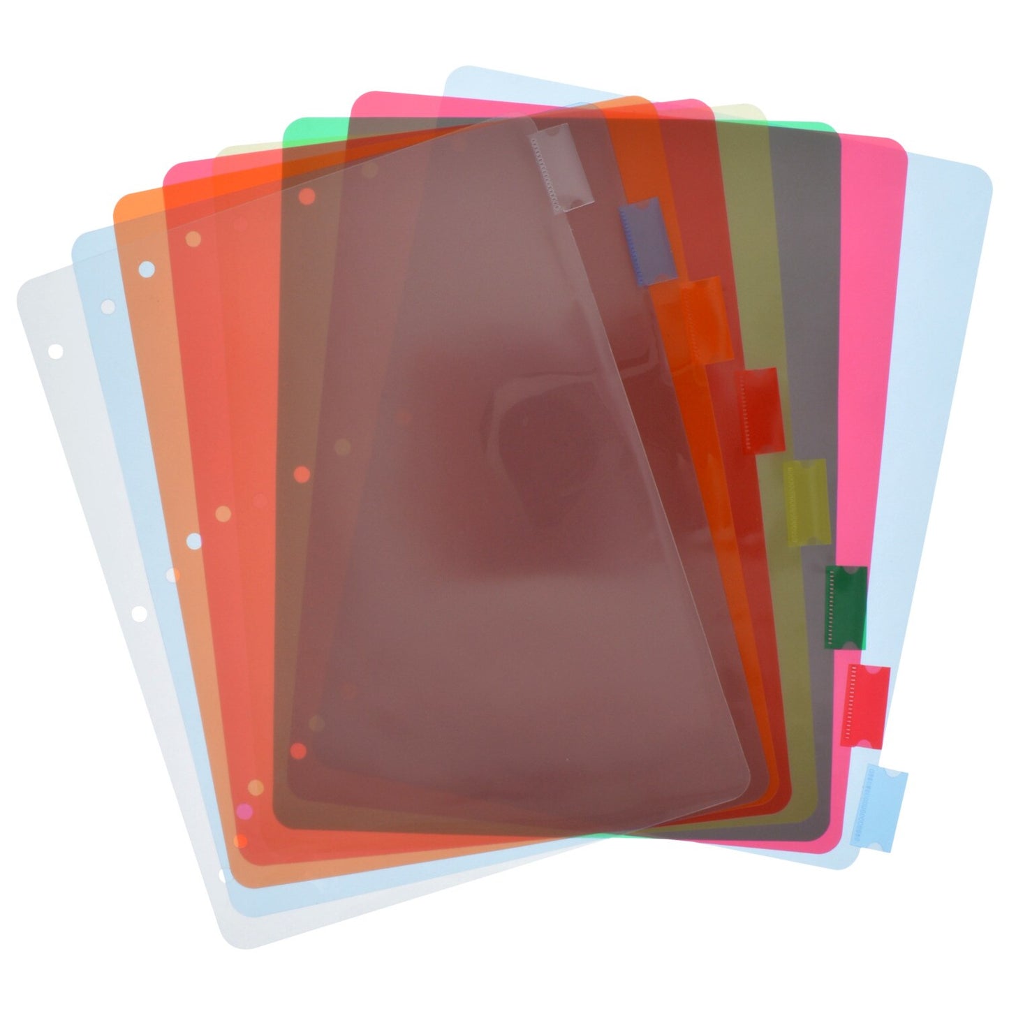 Colorful Plastic Index Dividers with Inserts, 8-ct. Packs (Pack of 6)