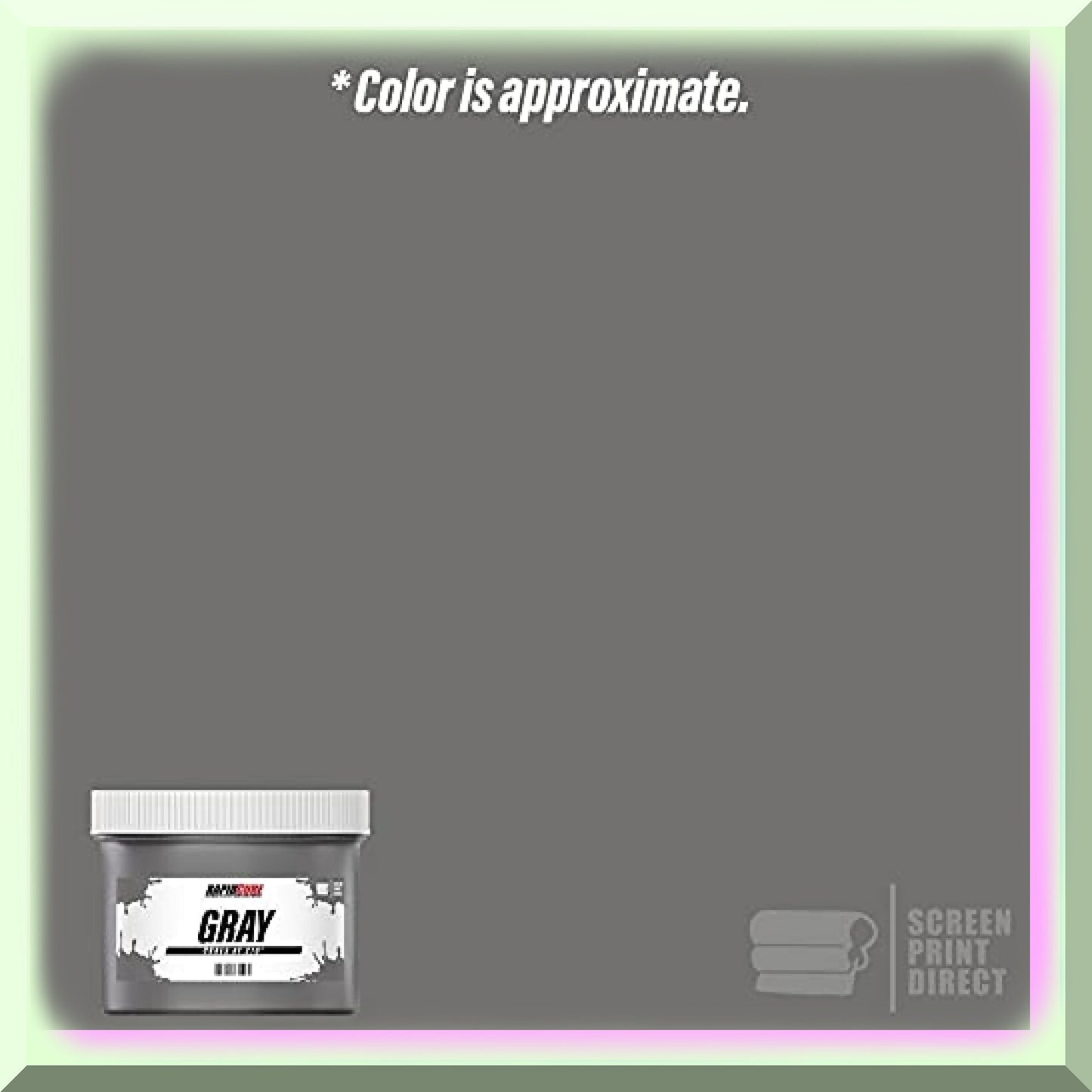QuickSilver Gray Plastisol Screen Ink Quart