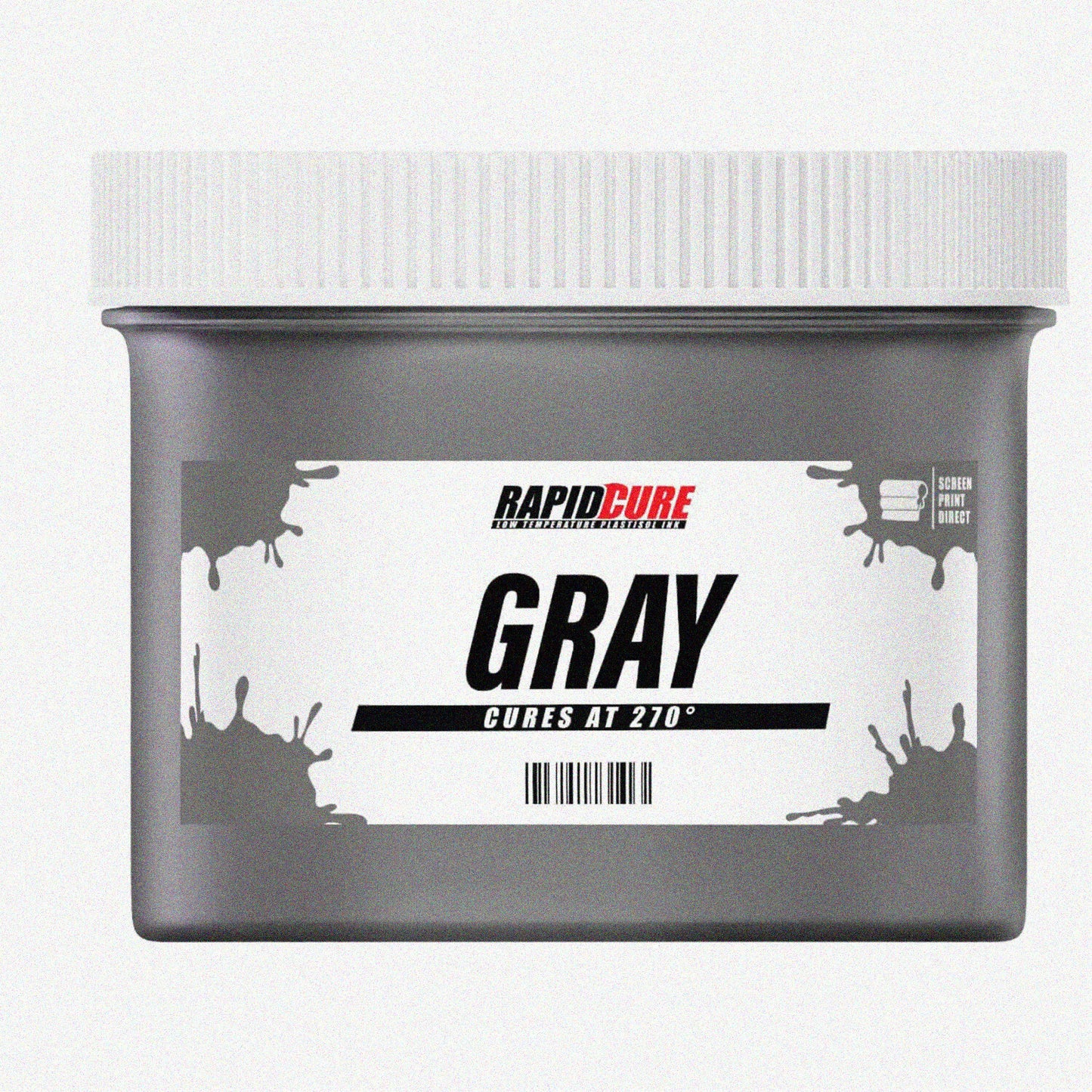 QuickSilver Gray Plastisol Screen Ink Quart