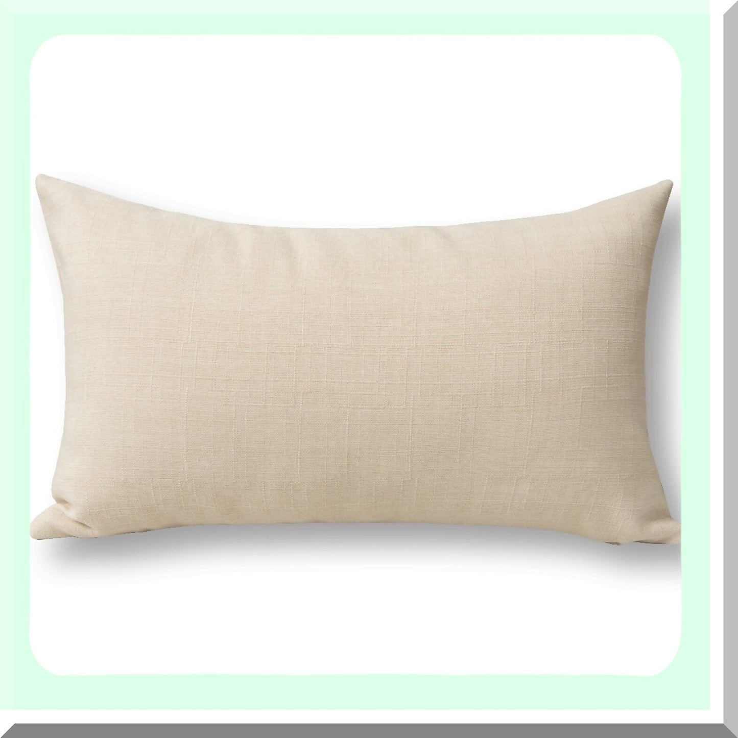 Pure White Linen Baby Pillowcase - Soft Cushion Cover for Nursery Decor (12x20 inch, 30 x 50 cm) - Light and Cozy Linen Fabric - Elegant Home Accent