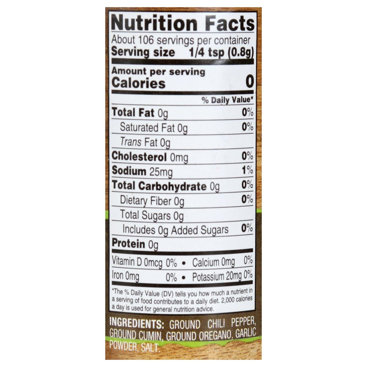 Supreme Tradition Chili Powder, 3 oz. (Pack of 12)