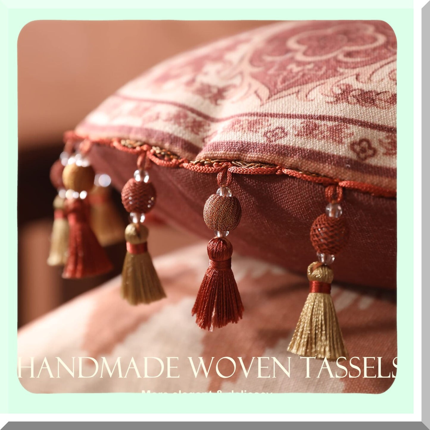 Floral Linen Soft Decorative Pillow Covers - Set of 4 Durable Cushion Cases for Couch, Bedroom, Car, Living Room - Cozy Home Décor