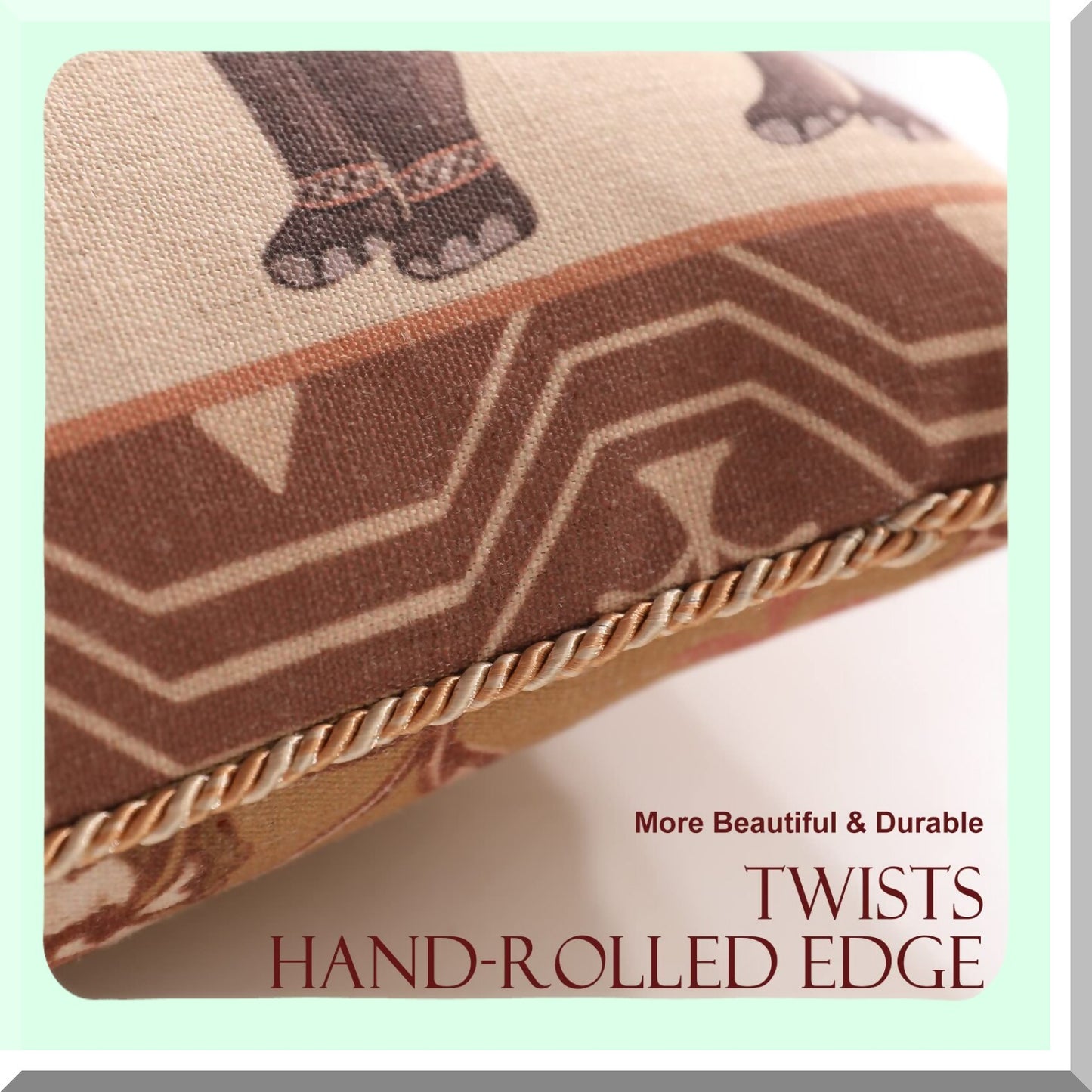 Floral Linen Soft Decorative Pillow Covers - Set of 4 Durable Cushion Cases for Couch, Bedroom, Car, Living Room - Cozy Home Décor