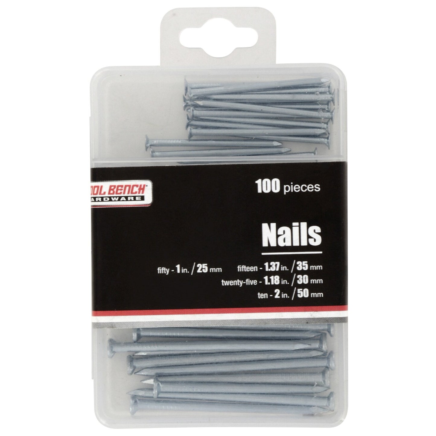 Tool Bench Hardware Nail Kits, 100-pc. Sets (Pack of 48)