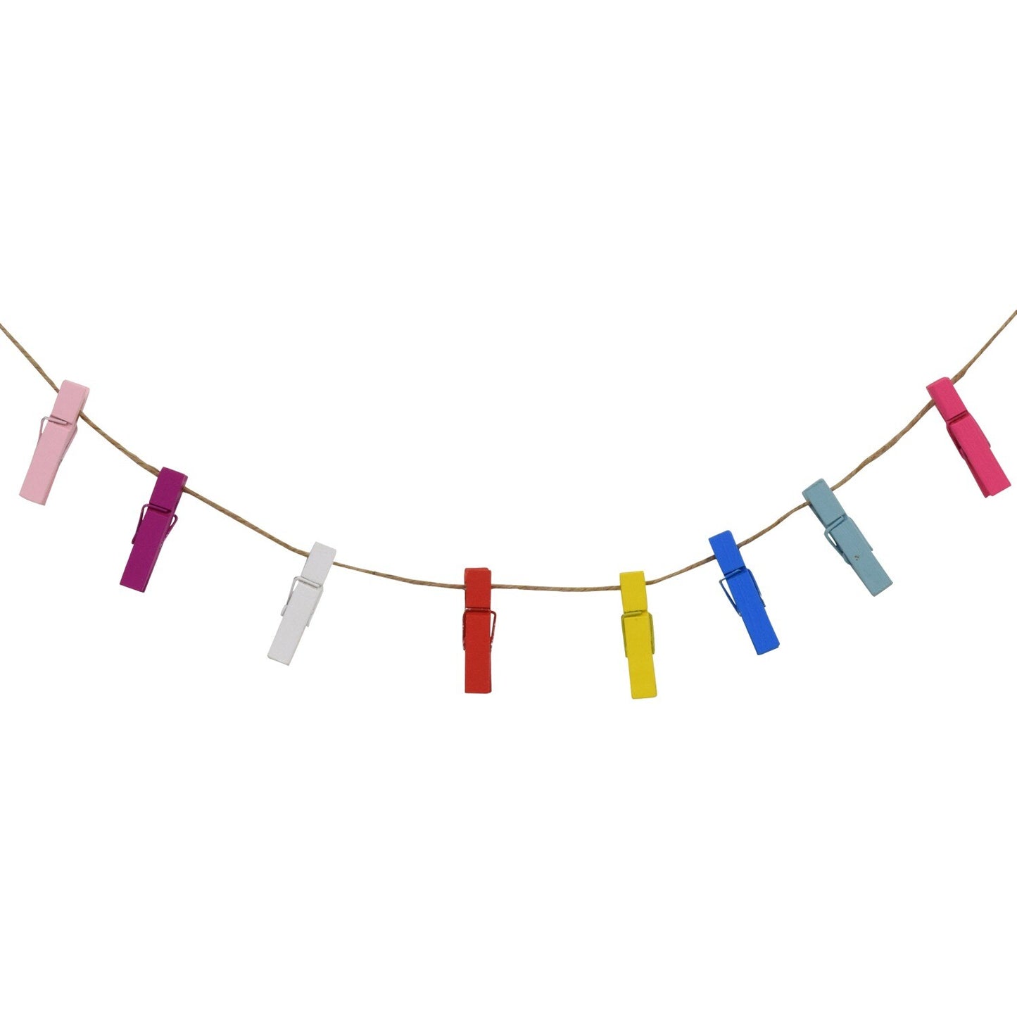 Special Rustic Twine and Clothes Pin Photo Hanger Lines, 8.5 ft. (Pack of 4)