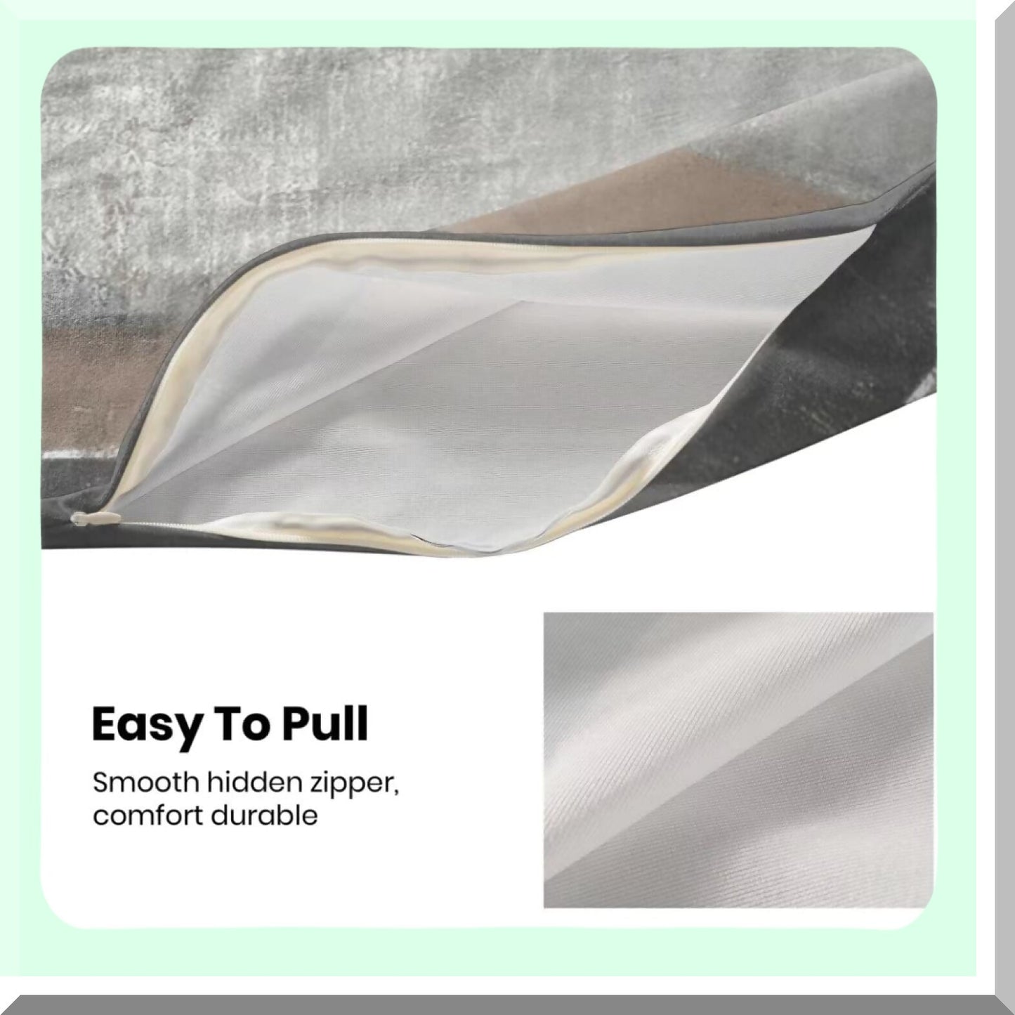 Modern Art Striped Pillow Covers - Set of 2 Decorative Throw Pillows for Home Couch Sofa - 18x18 Cotton Square Cushion Covers - Light Brown Gray