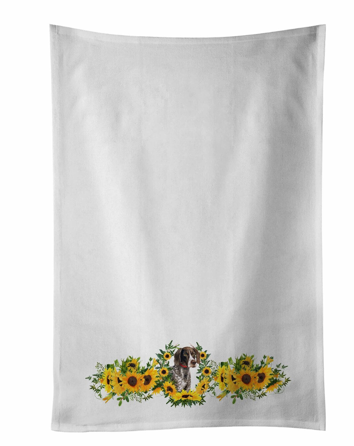 German Shorthaired Pointer White Kitchen Towel Set of 2