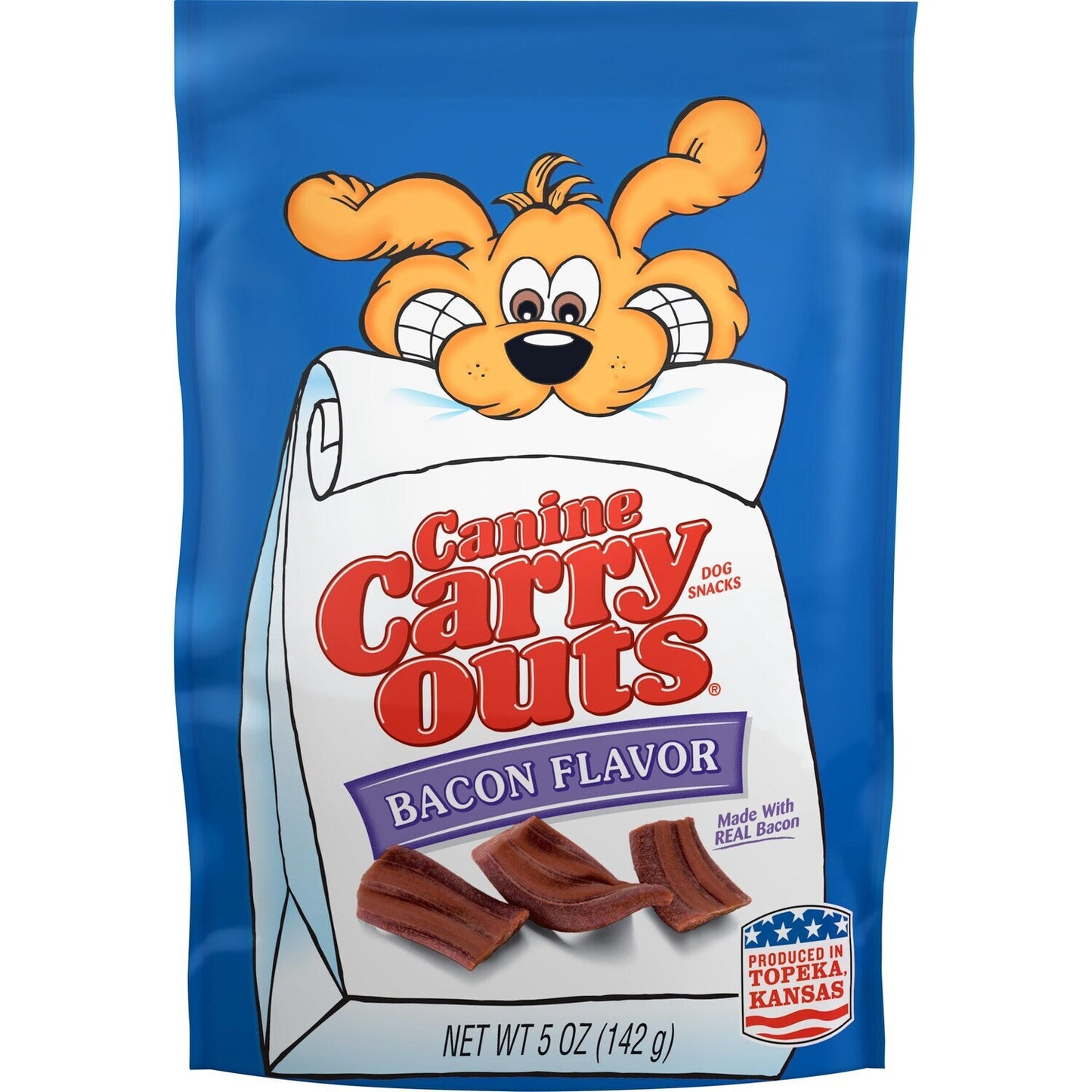 Canine Carry Out Bacon-Flavored Dog Snacks, 5 oz. Bags (Pack of 10)