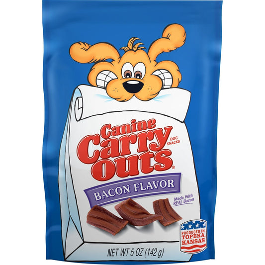 Canine Carry Out Bacon-Flavored Dog Snacks, 5 oz. Bags (Pack of 10)