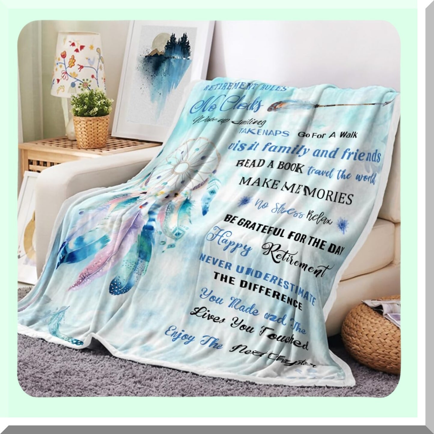 CozyFarewell 2023: Warm Throw Blanket for Retirement, Goodbye & Farewell Gifts for Coworkers
