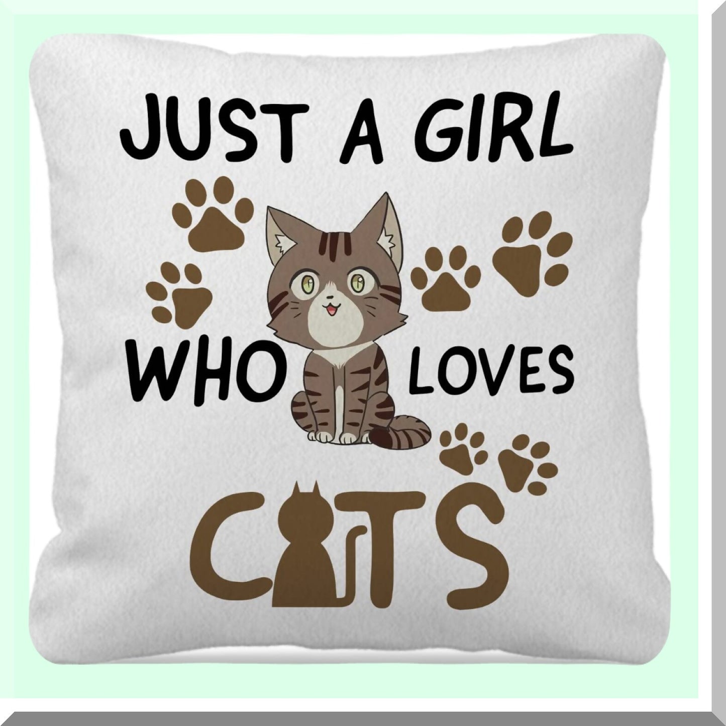 MeowVibe Cat Lover's Throw Pillow Set - 18x18 Pillow Covers for Home Decor, Bedroom, Living Room & Girls Room - Cute Cat Gifts & Decorations
