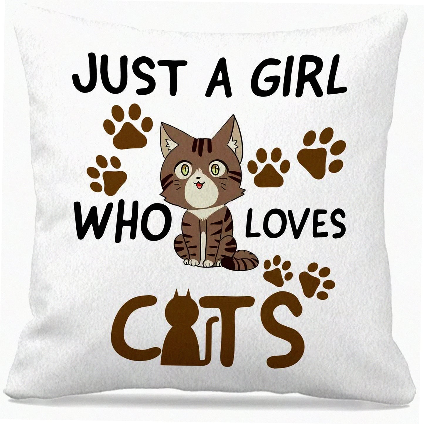 MeowVibe Cat Lover's Throw Pillow Set - 18x18 Pillow Covers for Home Decor, Bedroom, Living Room & Girls Room - Cute Cat Gifts & Decorations