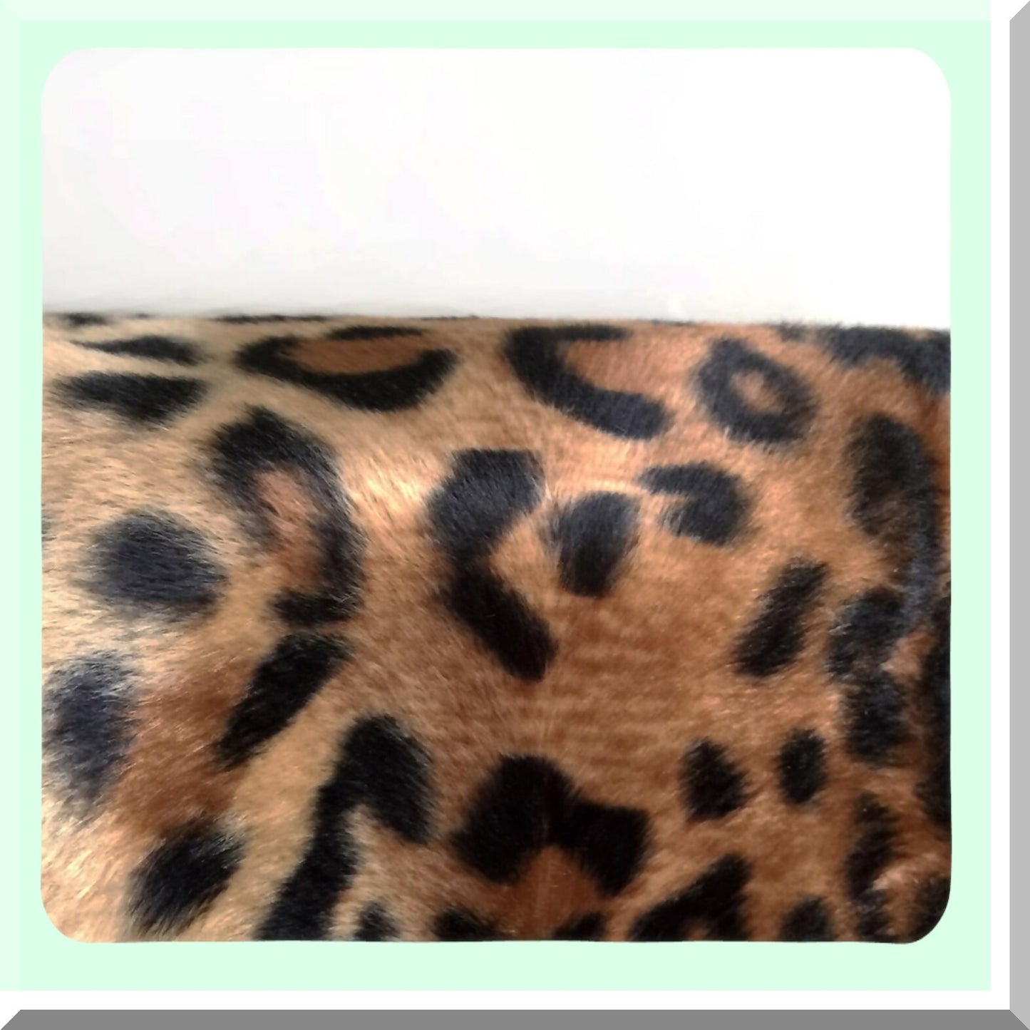 Animal Print Square Pillow Covers - Set of 2 Short Cushion Decorative Throw Pillowcases for Sofa, Bed, Chair, Auto Seat - 18" x 18"