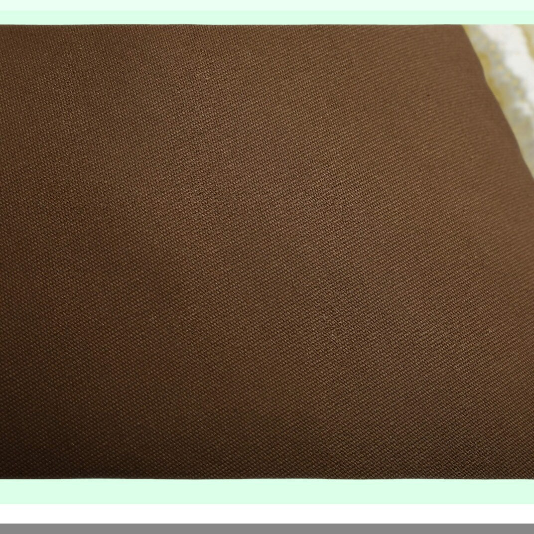 Cotton Canvas Coffee Throw Pillow Covers - Set of 2 - 16x16 - Decorative Cushion Covers - 45 Colors - Solid Design - Home Decor Accents