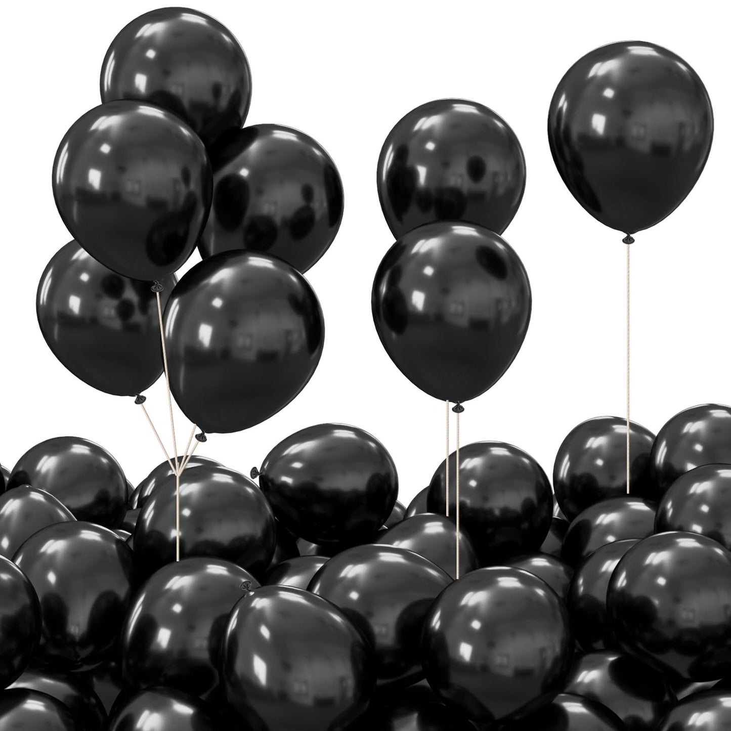 Matte Black Arch Balloons - 60Pcs 5 Inch Latex Happy Birthday Wedding Party Supplies Garland Decoration - Small Matte Balloons