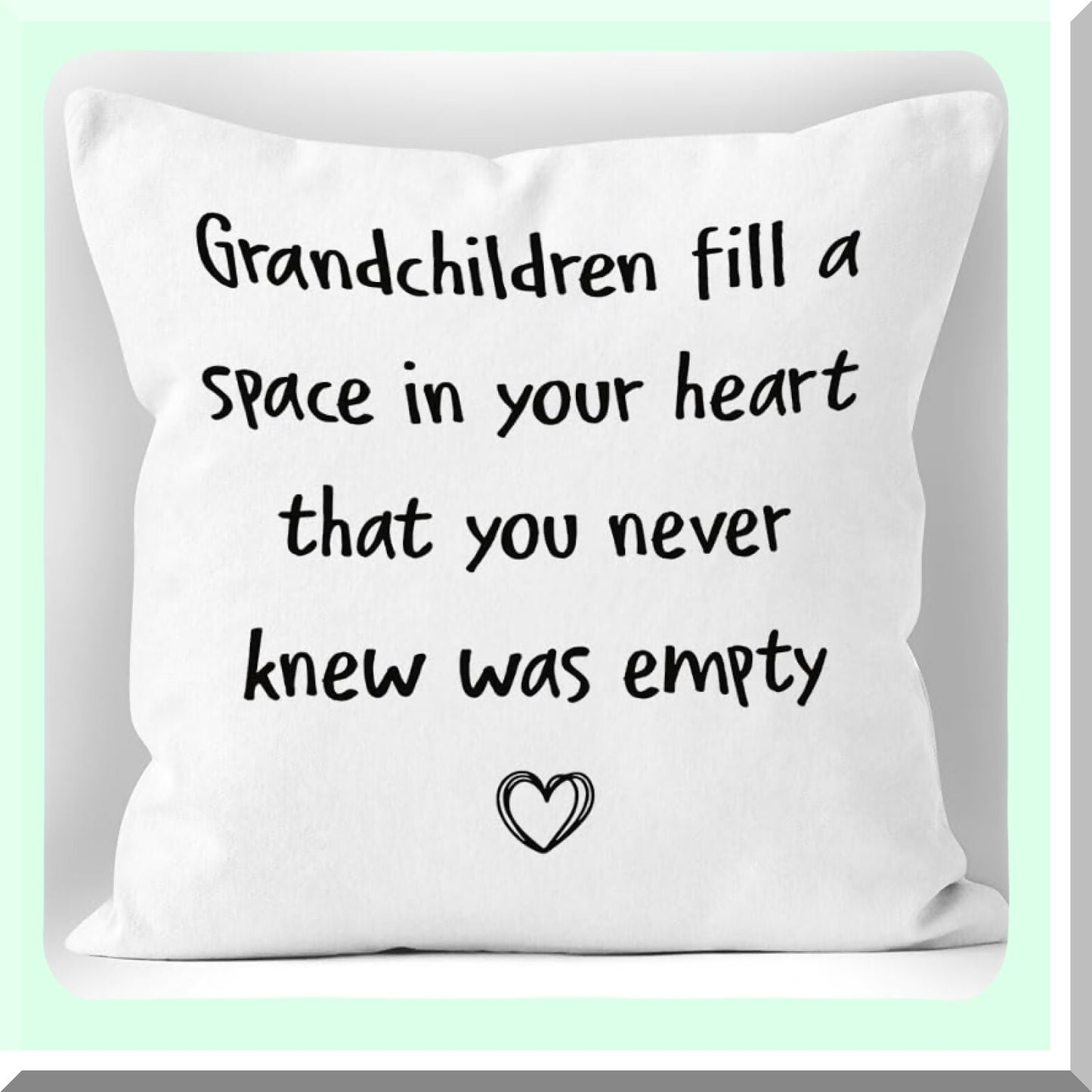 Generations Love Pillow Covers - 18x18, Grandparents Gift Set, Grandkids Grandparents Presents, Grandma Grandpa Decor, Family Heritage Cushion Covers