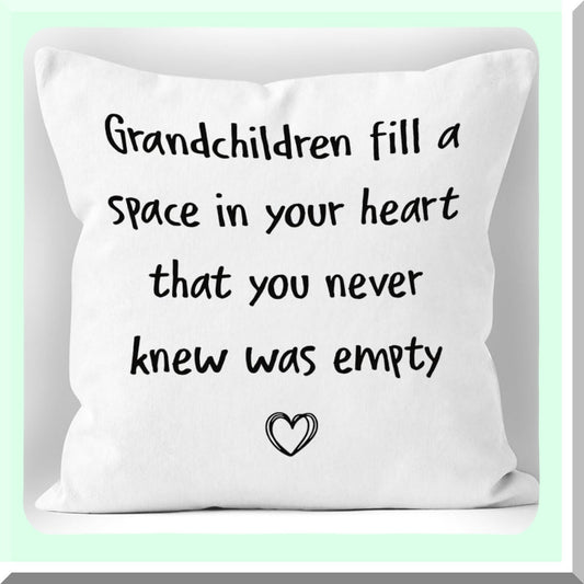 Generations Love Pillow Covers - 18x18, Grandparents Gift Set, Grandkids Grandparents Presents, Grandma Grandpa Decor, Family Heritage Cushion Covers