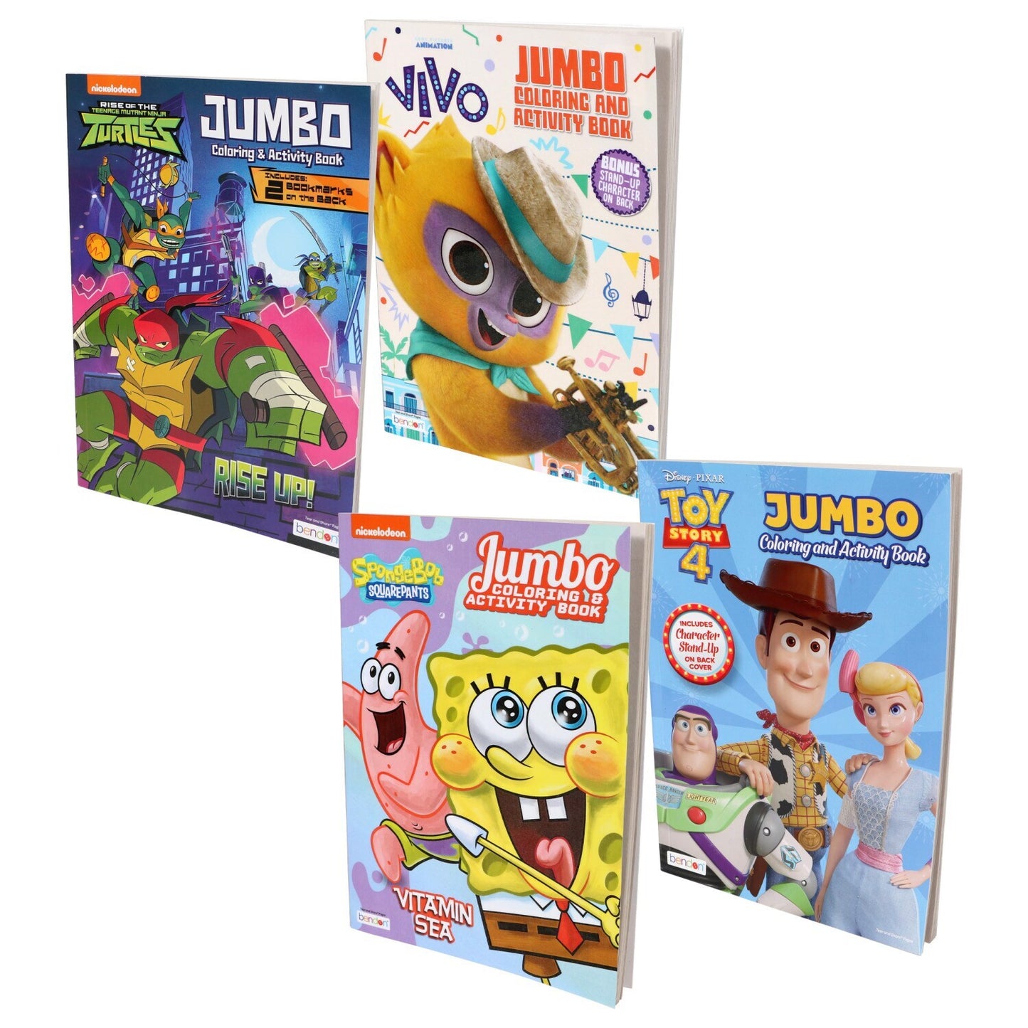 Licensed Assorted Jumbo 96-pg. Coloring Books (Pack of 20)