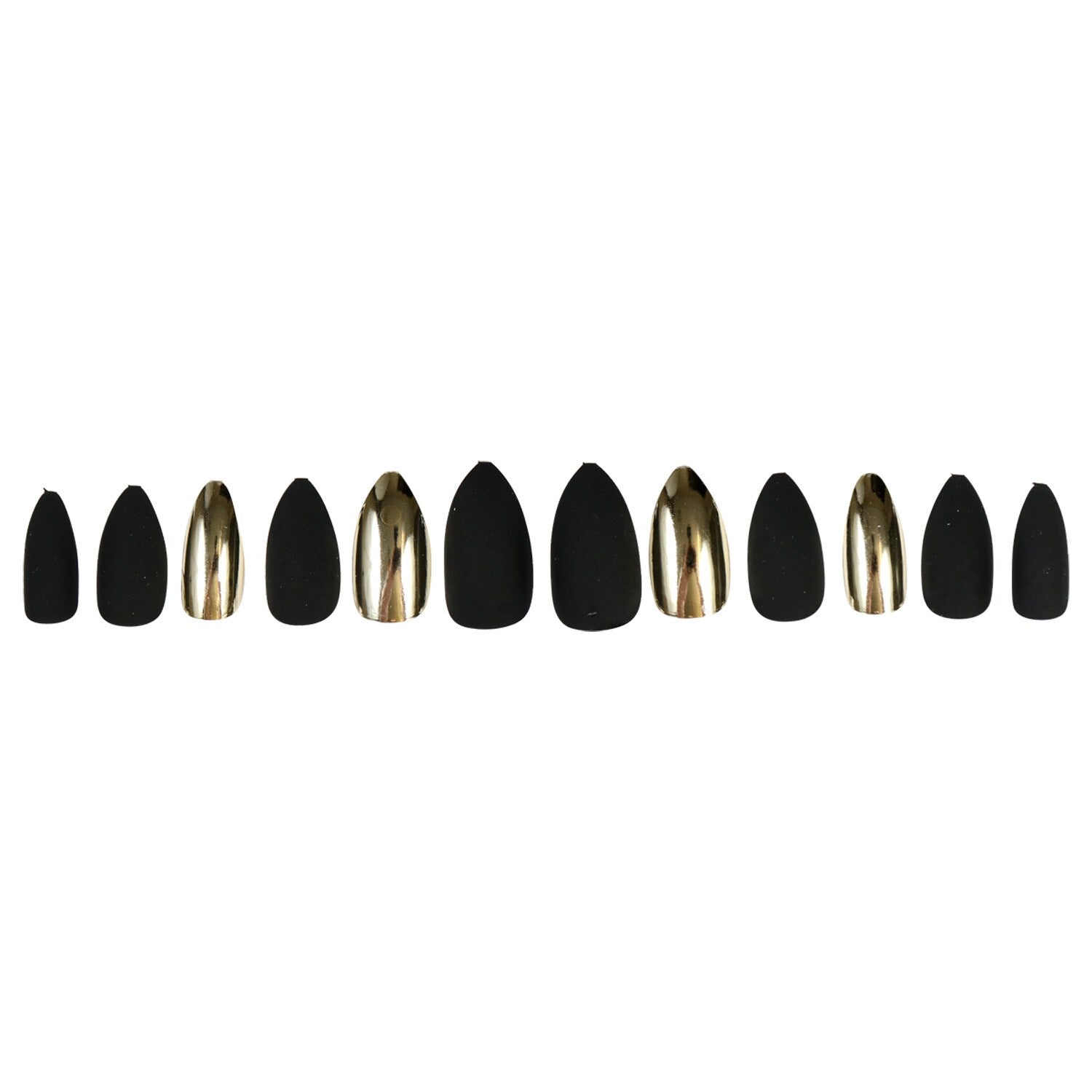 Sassy & Chic Metallic Stiletto Fashion Nails, 12-pc. Packs (Pack of 36)