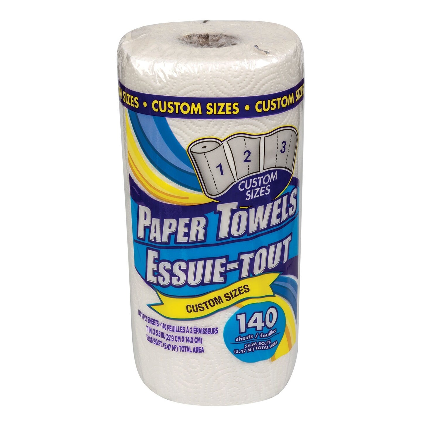 Custom Size Paper Towels, 140-ct. Rolls (Pack of 24)