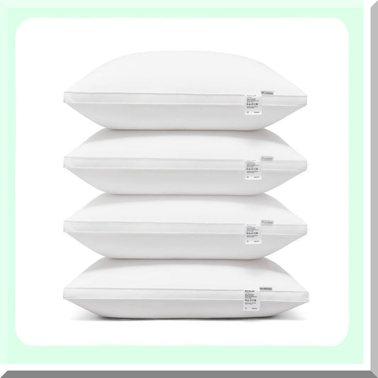 ArcticDream Cooling Pillows - 4 Pack Luxury Hotel Quality with Premium DownLike Filling for Back, Stomach or Side Sleepers - Soft & Comfortable - Standard Size White Set of 4