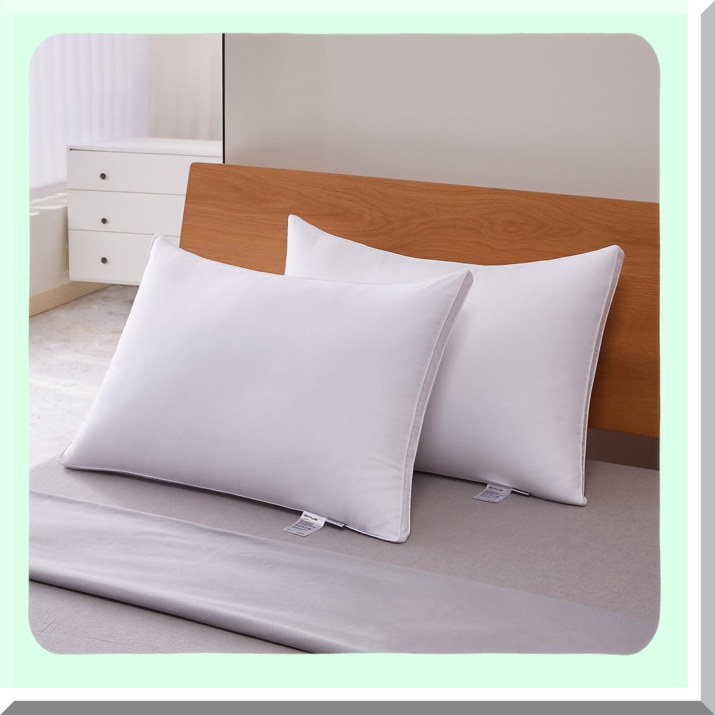 ArcticDream Cooling Pillows - 4 Pack Luxury Hotel Quality with Premium DownLike Filling for Back, Stomach or Side Sleepers - Soft & Comfortable - Standard Size White Set of 4