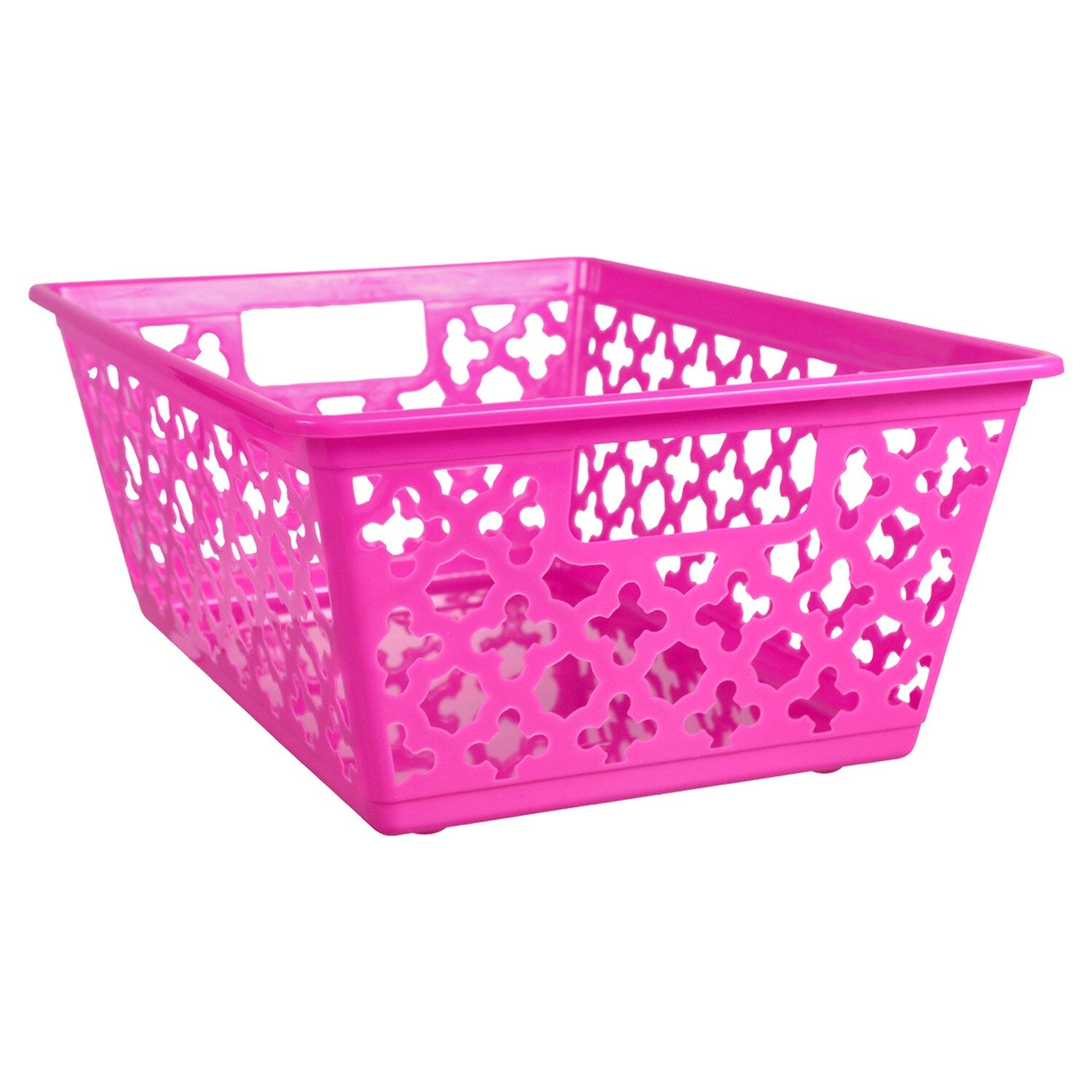 Garden Gate Plastic Storage Baskets with Handles, 10x14-in. (Pack of 24)