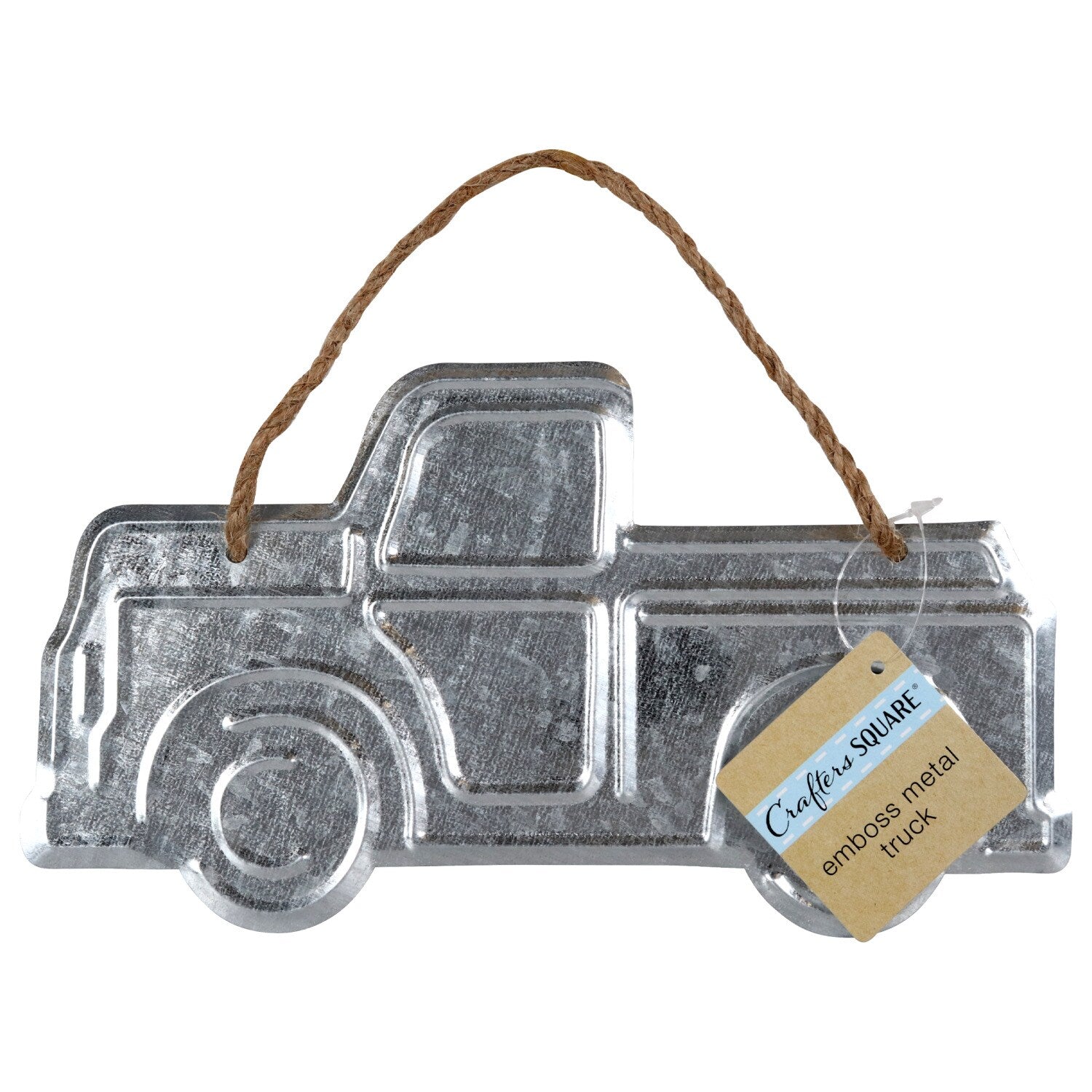 Galvanized Metal Truck Shaped Wall Decorations, 5.125x9.25x0.125 in. (Pack of 36