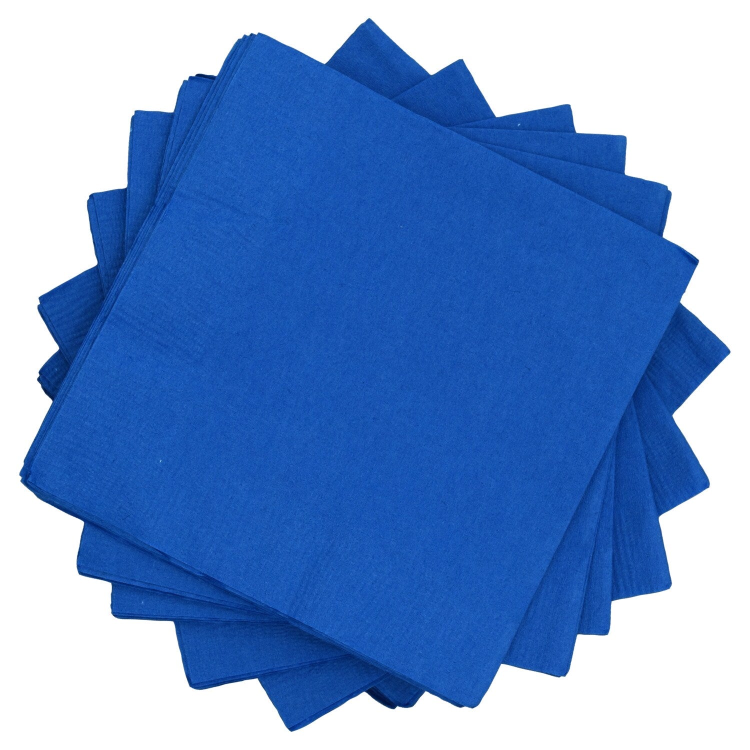 Square Blue Paper Napkins, 30-ct. (Pack of 12)
