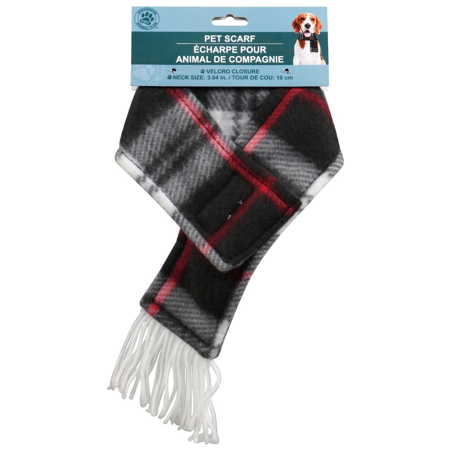 Greenbrier Kennel Club Fleece Pet Scarves, 19x2.6 in. (Pack of 24)