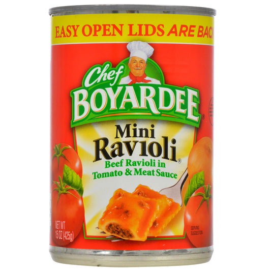 Chef Boyardee Mini Ravioli's, 15 oz. Cans (Pack of 12)